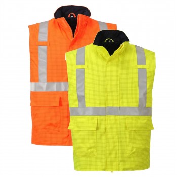 Bizflame Rain Hi-Vis Antistatic FR Bodywarmer Bizflame Rain Hi-Vis Antistatic FR Bodywarmer